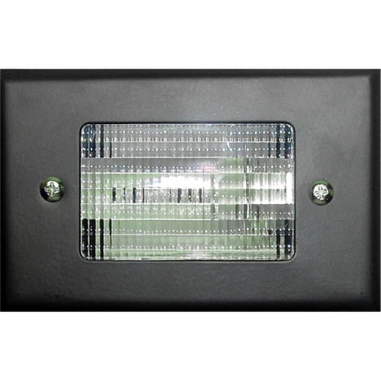 Picture of Dabmar Lighting LV618-B Cast Aluminum Recessed Open Face Brick, Step & Wall Light, Black - 1.95 x 4.83 x 3.10 in.