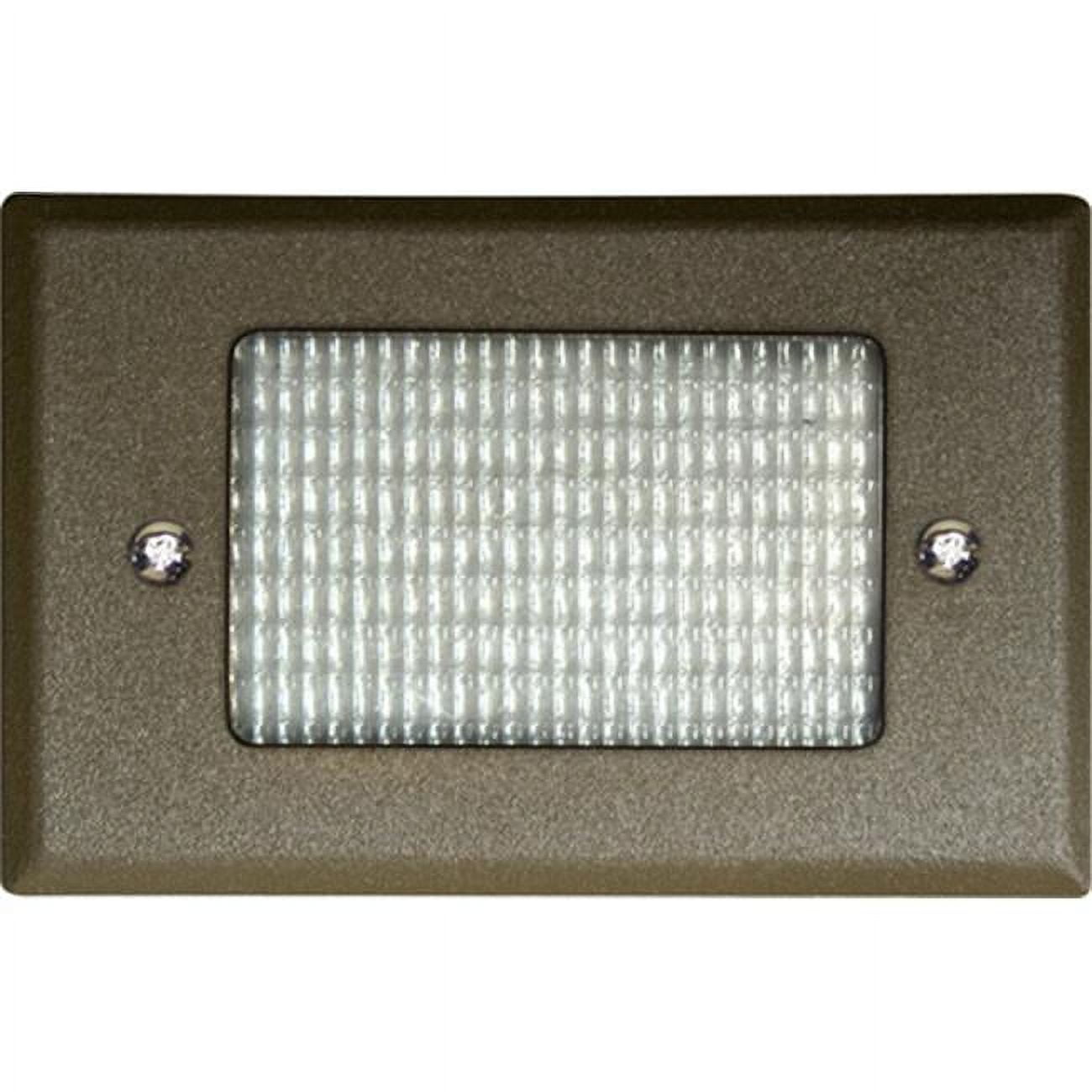 Picture of Dabmar Lighting LV618-BZ Cast Aluminum Recessed Open Face Brick, Step & Wall Light, Bronze - 1.95 x 4.83 x 3.10 in.