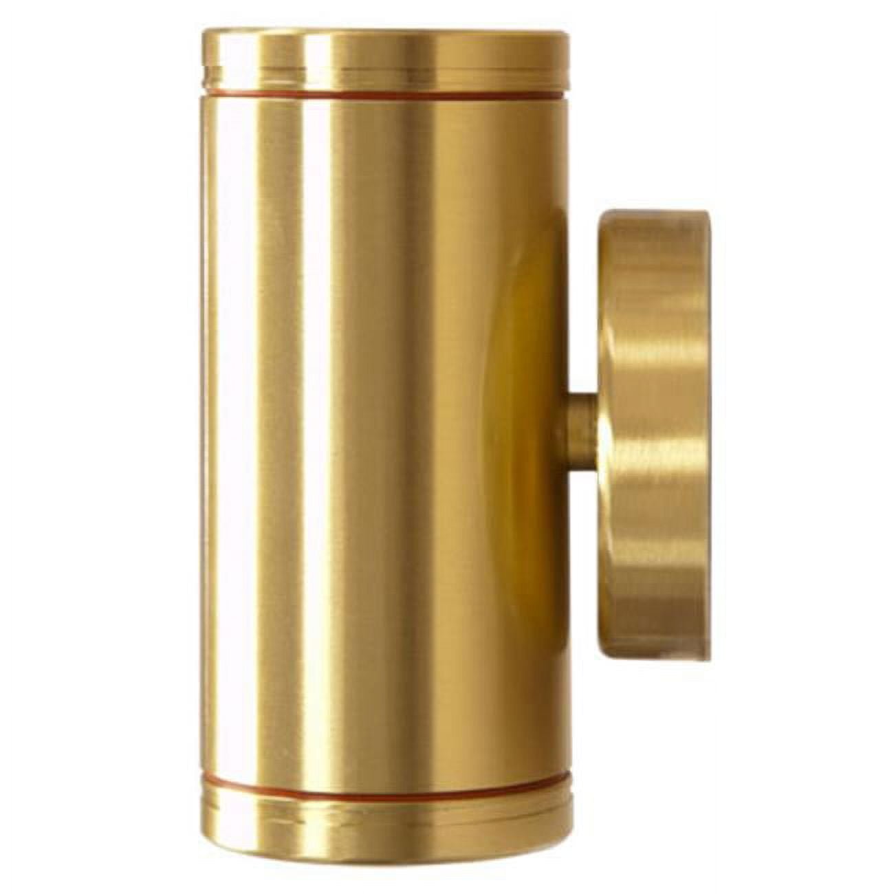 Picture of Dabmar Lighting LV65-BS Brass Surface Mount Up-Down Brick, Step, Wall & Deck Light, Brass - 5.38 x 3.02 x 3.35 in.