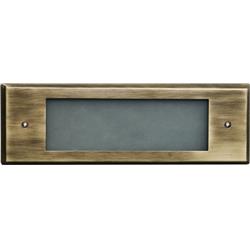 Picture of Dabmar Lighting LV614-ABS Brass Recessed Brick, Step & Wall Light, Antique Brass - 3 x 9.38 x 2.63 in.