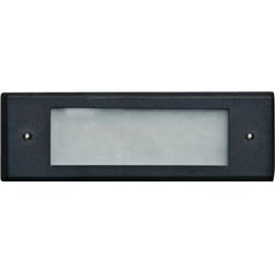 Picture of Dabmar Lighting LV614-B Brass Recessed Brick, Step & Wall Light, Black - 3 x 9.38 x 2.63 in.