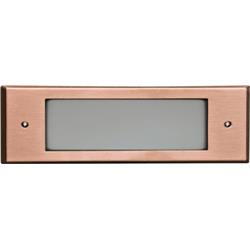 Picture of Dabmar Lighting LV614-CP Brass Recessed Brick, Step & Wall Light, Copper - 3 x 9.38 x 2.63 in.