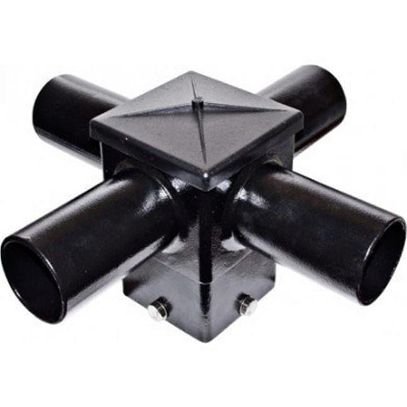 P-BRK-ST7525-4-L-B 4 x 4 in. Post Mount with Four -4 Horizontal Arms, Black - 6.70 x 12 x 12 in.