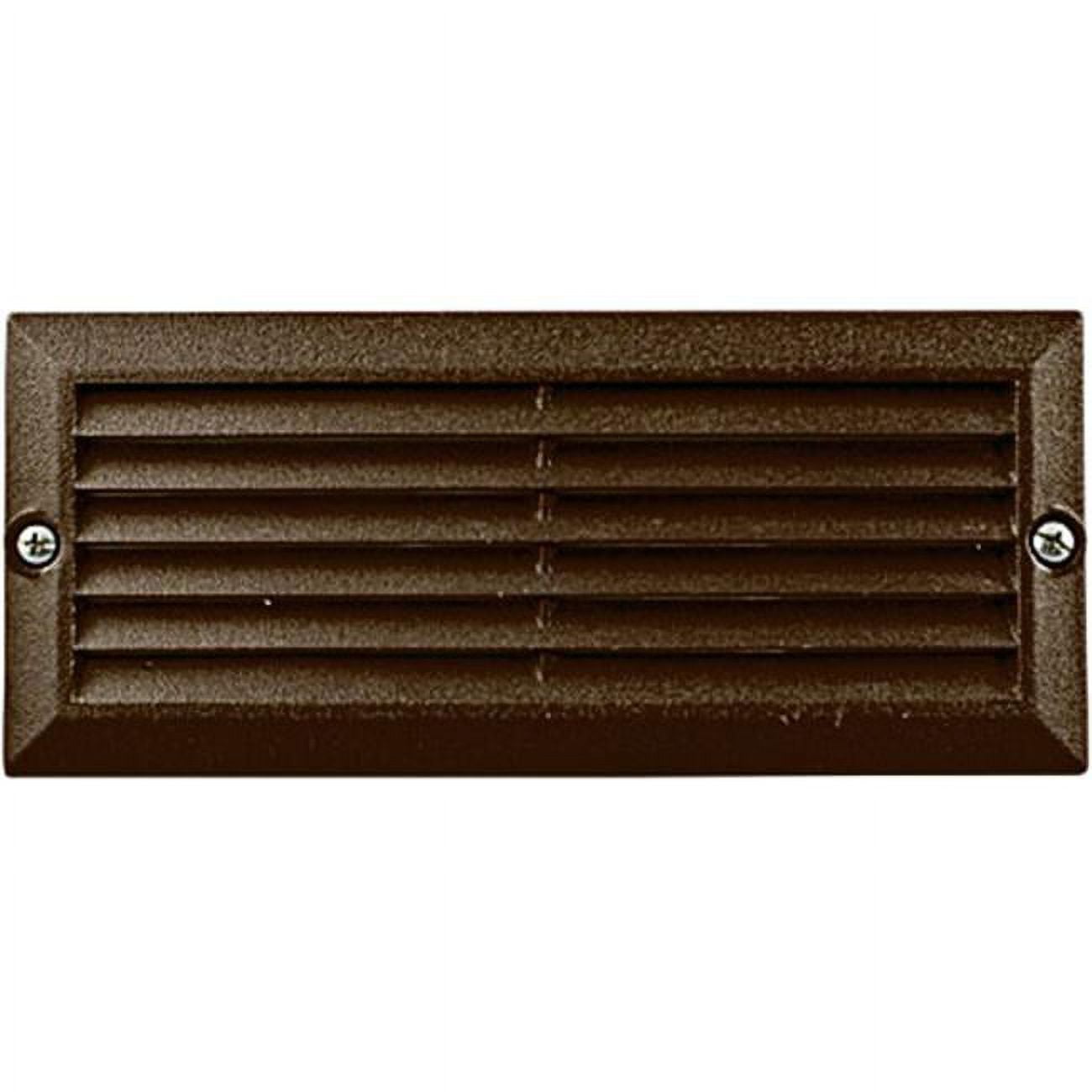 Picture of Dabmar Lighting LV600-BZ Cast Aluminum Recessed Louvered Brick, Step & Wall Light, Bronze - 3.97 x 9.13 x 3.25 in.