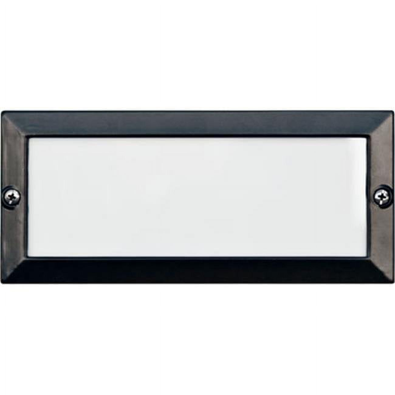 Picture of Dabmar Lighting LV602-B Cast Aluminum Recessed Open Face Brick, Step & Wall Light, Black - 4 x 9.13 x 3.25 in.