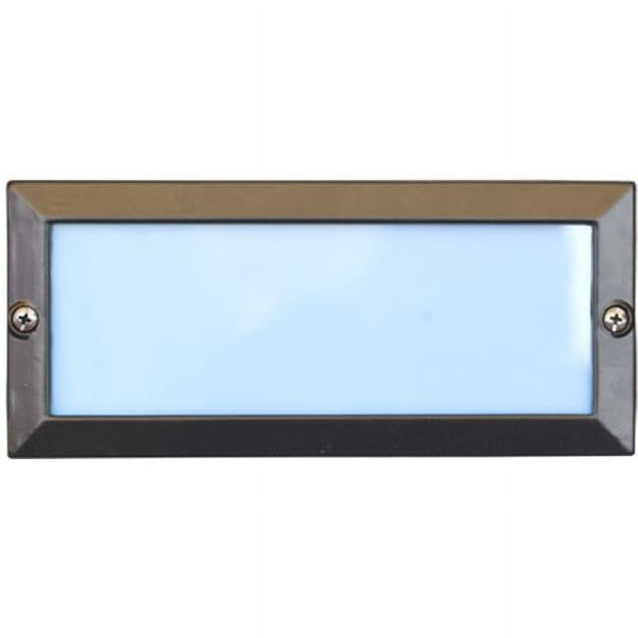 Picture of Dabmar Lighting LV602-BZ Cast Aluminum Recessed Open Face Brick, Step & Wall Light, Bronze - 4 x 9.13 x 3.25 in.