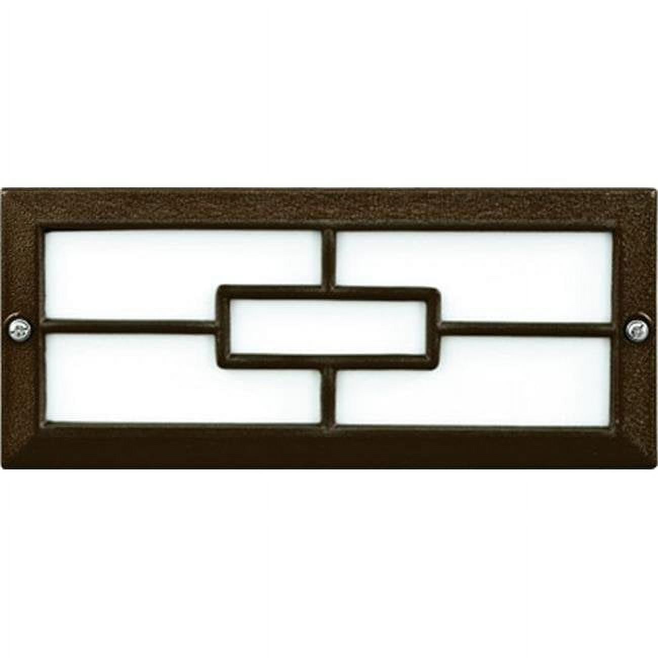 Picture of Dabmar Lighting LV636-BZ Cast Aluminum Recessed Brick, Step & Wall Light, Bronze - 4 x 9.13 x 3.25 in.