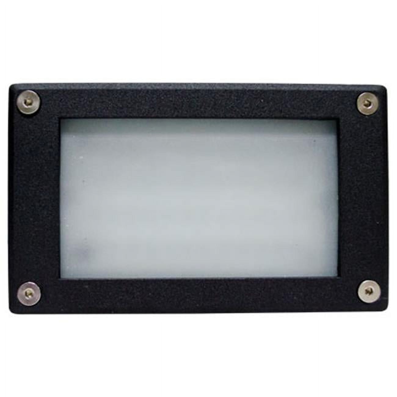 Picture of Dabmar Lighting LV650-B Cast Aluminum Recessed Open Face Brick, Step & Wall Light, Black - 3.88 x 6.44 x 2.63 in.