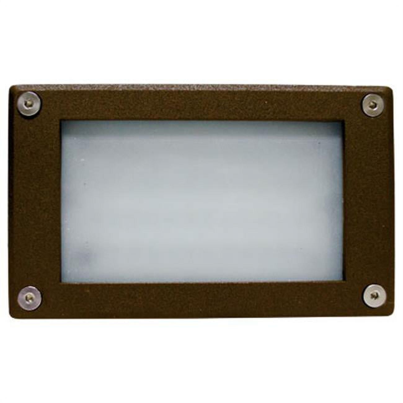 Picture of Dabmar Lighting LV650-BZ Cast Aluminum Recessed Open Face Brick, Step & Wall Light, Bronze - 3.88 x 6.44 x 2.63 in.