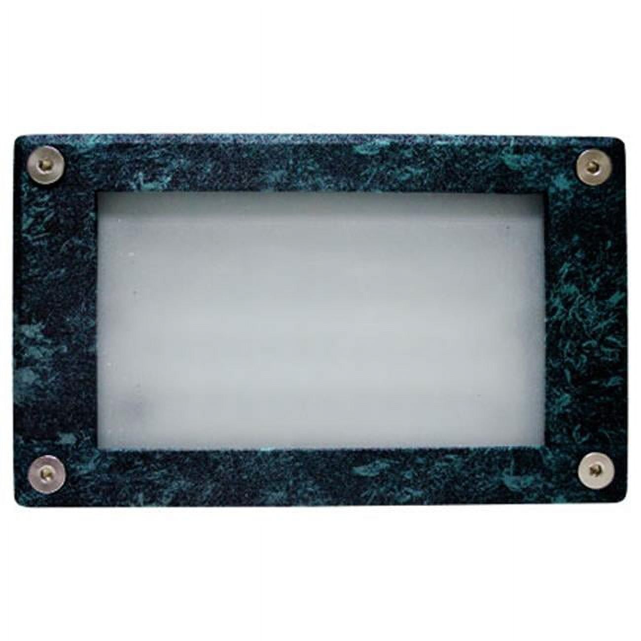 Picture of Dabmar Lighting LV650-VG Cast Aluminum Recessed Open Face Brick, Step & Wall Light, Verde Green - 3.88 x 6.44 x 2.63 in.
