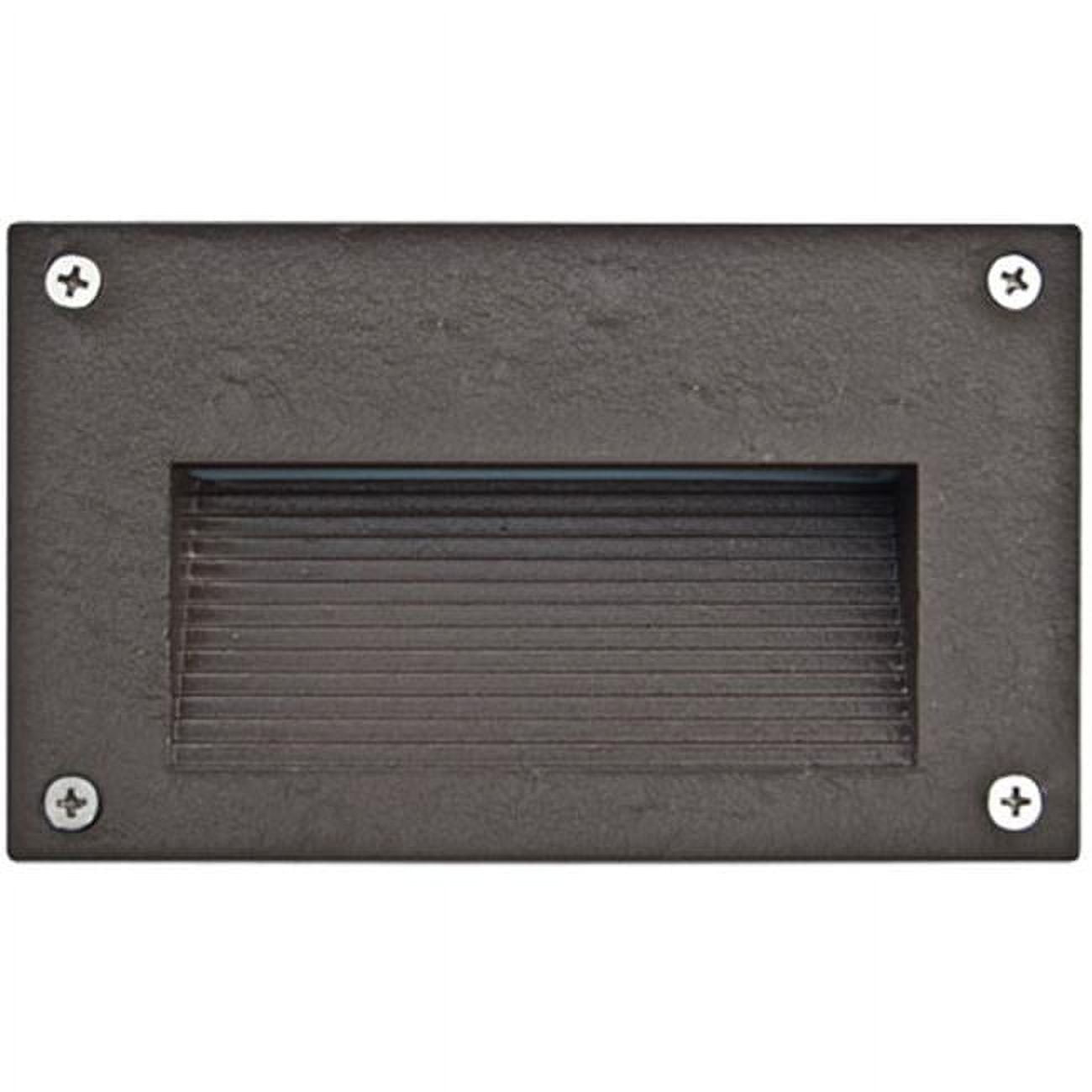 Picture of Dabmar Lighting LV655-BZ Cast Aluminum Recessed Hooded Brick, Step & Wall Light, Bronze - 3.88 x 6.44 x 2.63 in.
