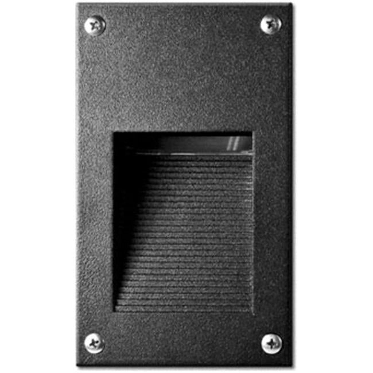 Picture of Dabmar Lighting LV670-B Cast Aluminum Recessed Hooded Brick, Step & Wall Light, Black - 6.44 x 3.88 x 2.56 in.