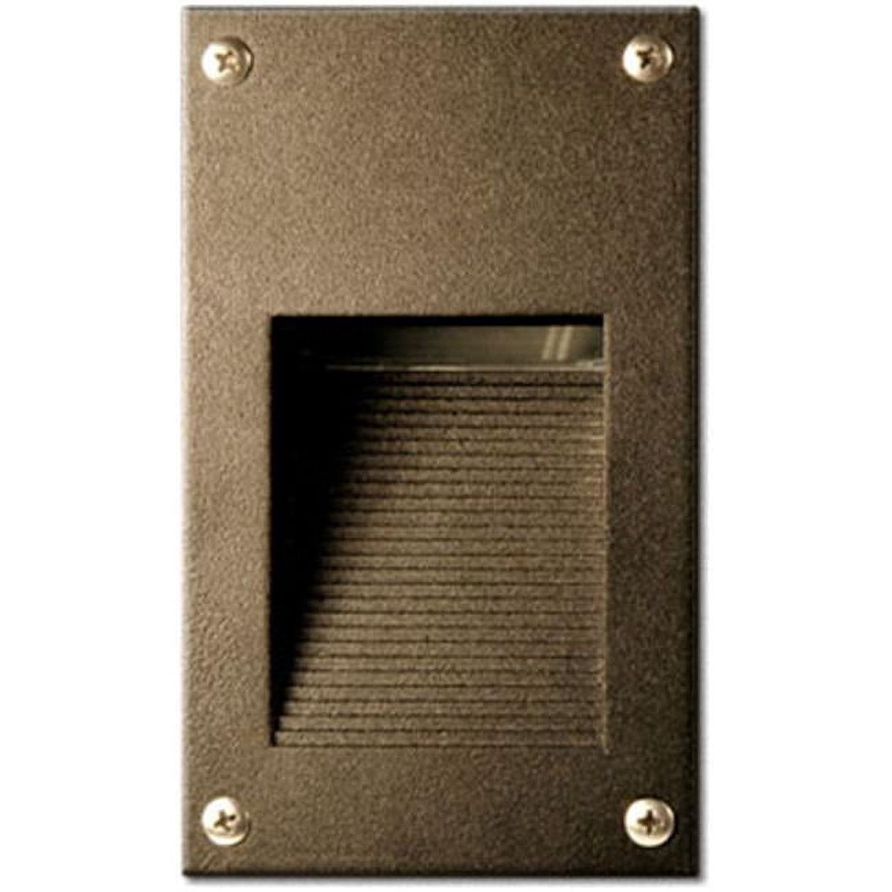 Picture of Dabmar Lighting LV670-BZ Cast Aluminum Recessed Hooded Brick, Step & Wall Light, Bronze - 6.44 x 3.88 x 2.56 in.