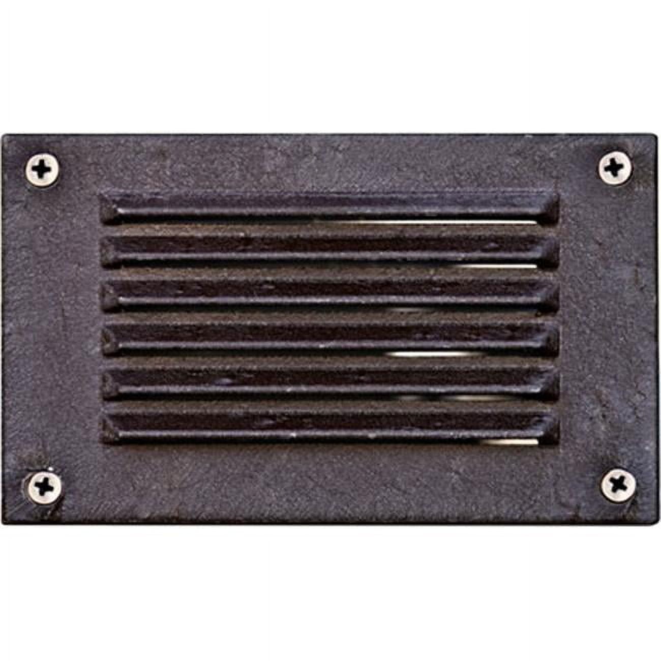 Picture of Dabmar Lighting LV675-BZ Cast Aluminum Recessed Louvered Brick, Step & Wall Light, Bronze - 4.88 x 6.50 x 2.63 in.