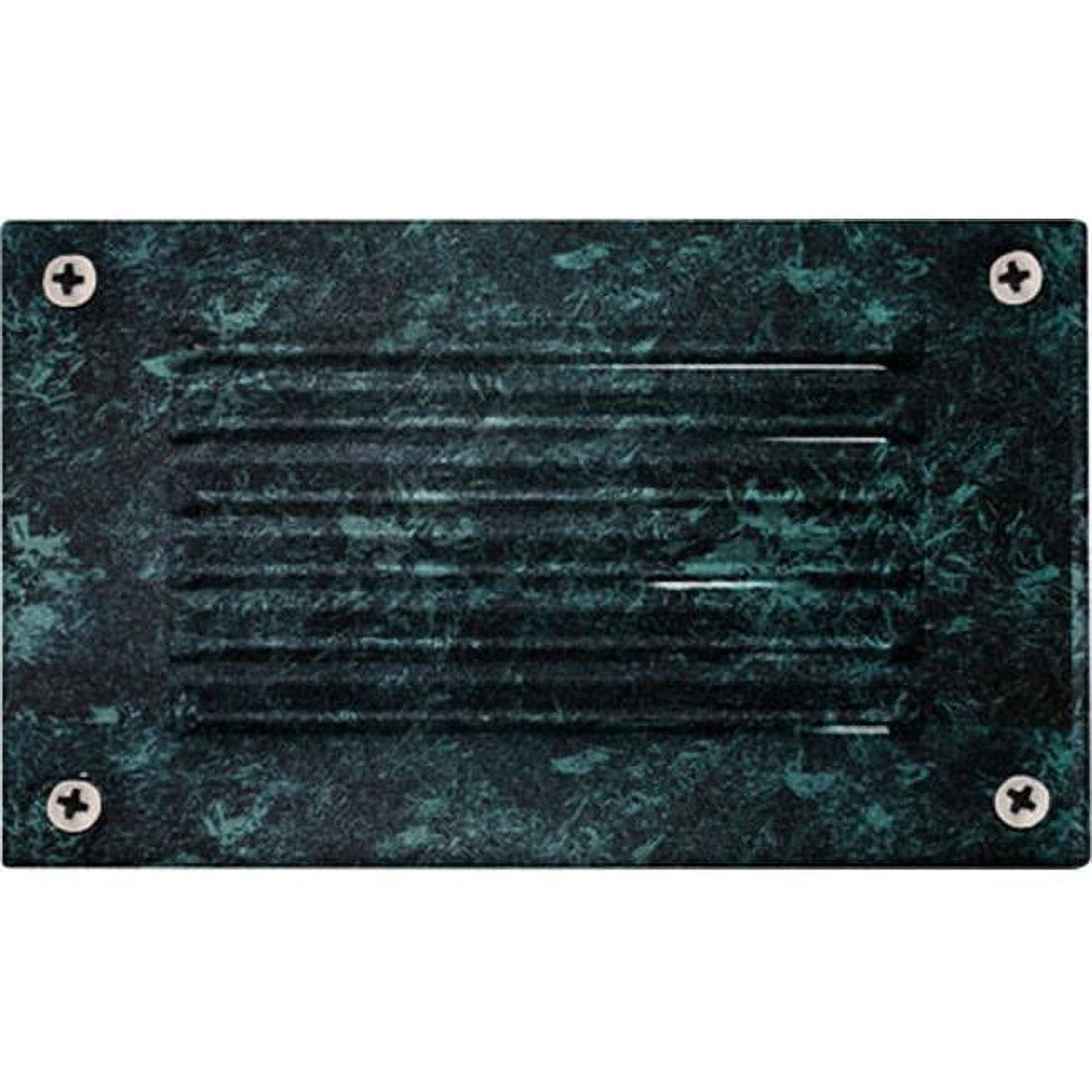 Picture of Dabmar Lighting LV675-VG Cast Aluminum Recessed Louvered Brick, Step & Wall Light, Verde Green - 4.88 x 6.50 x 2.63 in.
