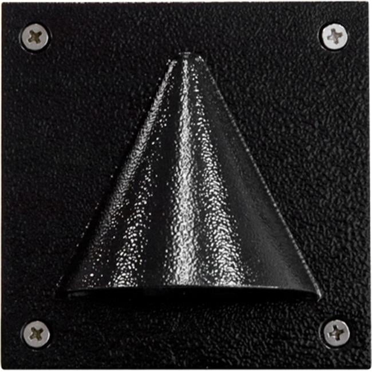 Picture of Dabmar Lighting LV607-B Cast Aluminum Recessed Brick, Step & Wall Light, Black - 3.88 x 3.88 x 4.13 in.