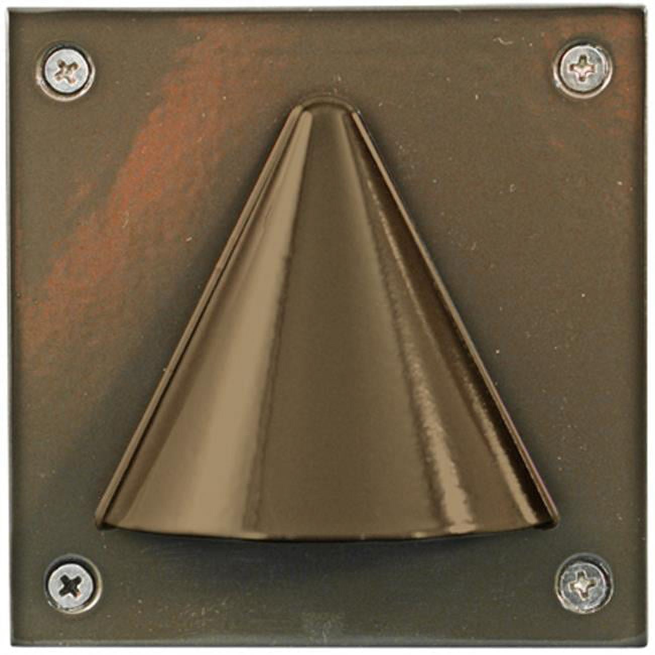 Picture of Dabmar Lighting LV607-BZ Cast Aluminum Recessed Brick, Step & Wall Light, Bronze - 3.88 x 3.88 x 4.13 in.