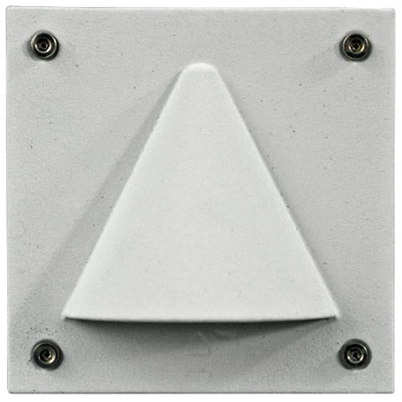 Picture of Dabmar Lighting LV607-W Cast Aluminum Recessed Brick, Step & Wall Light, White - 3.88 x 3.88 x 4.13 in.