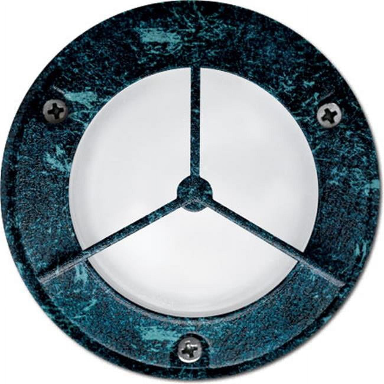 LV704-VG Cast Aluminum Surface Mount Brick, Step, Wall & Deck Light, Verde Green - 3.88 x 3.88 x 1.67 in.