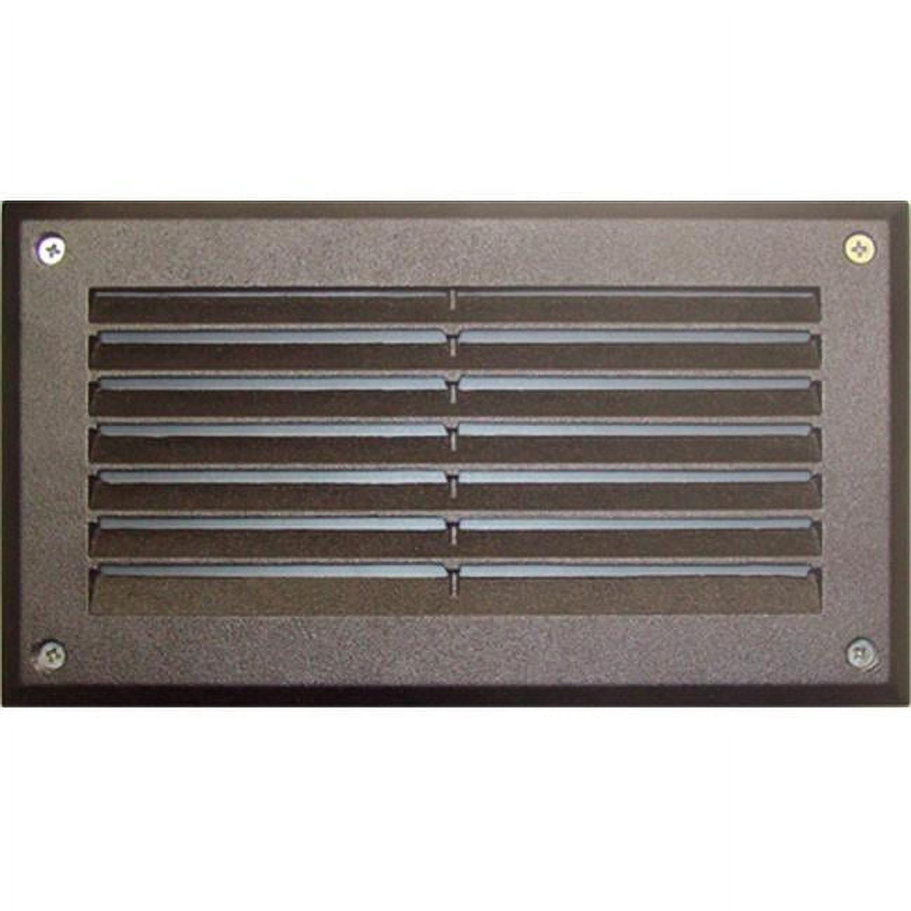 Picture of Dabmar Lighting DSL1000-BZ Recessed Louvered Brick, Step & Wall Light, Bronze - 5 x 8.80 x 3.10 in.