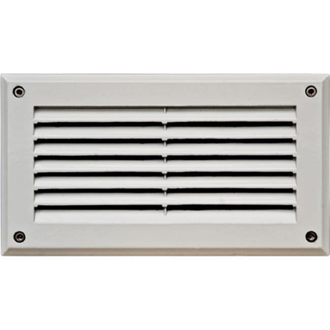 Picture of Dabmar Lighting DSL1000-W Recessed Louvered Brick, Step & Wall Light, White - 5 x 8.80 x 3.10 in.