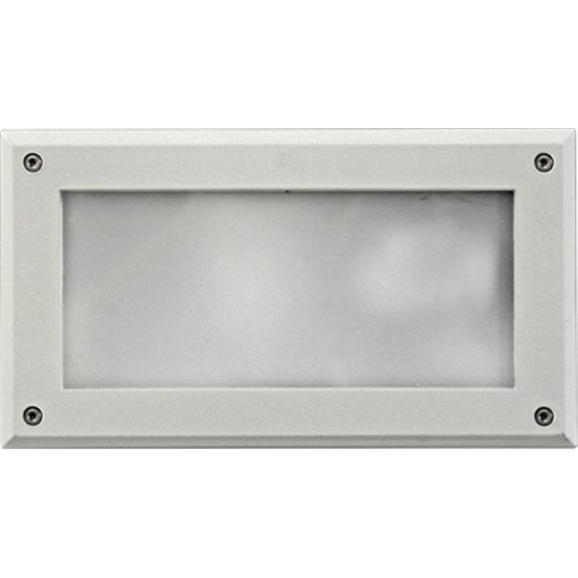 Picture of Dabmar Lighting DSL1001-W Recessed Open Face Brick, Step & Wall Light, White - 5 x 8.90 x 3.15 in.