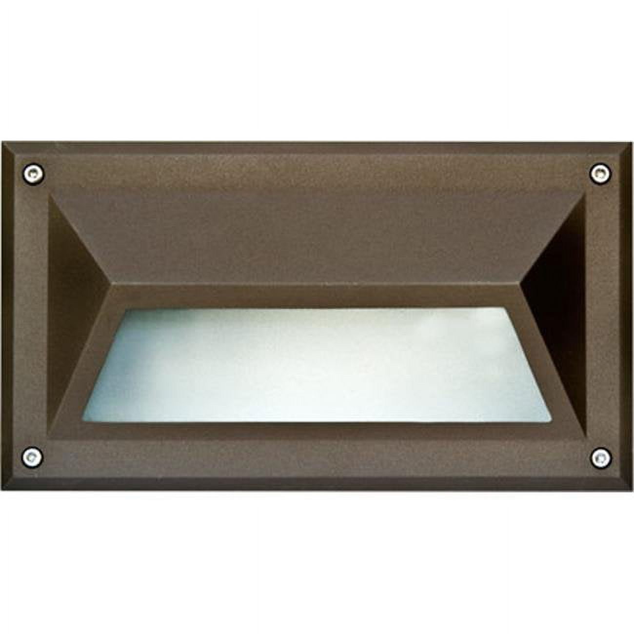 Picture of Dabmar Lighting DSL1002-BZ Recessed Hooded Brick, Step & Wall Light, Bronze - 5 x 8.90 x 3.75 in.