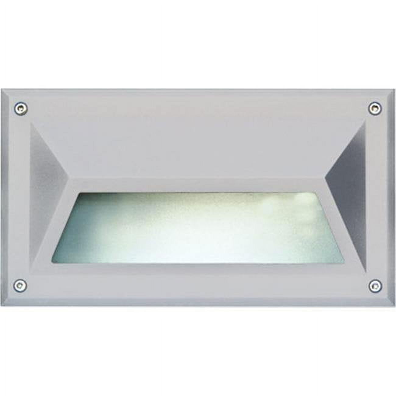 Picture of Dabmar Lighting DSL1002-W Recessed Hooded Brick, Step & Wall Light, White - 5 x 8.90 x 3.75 in.