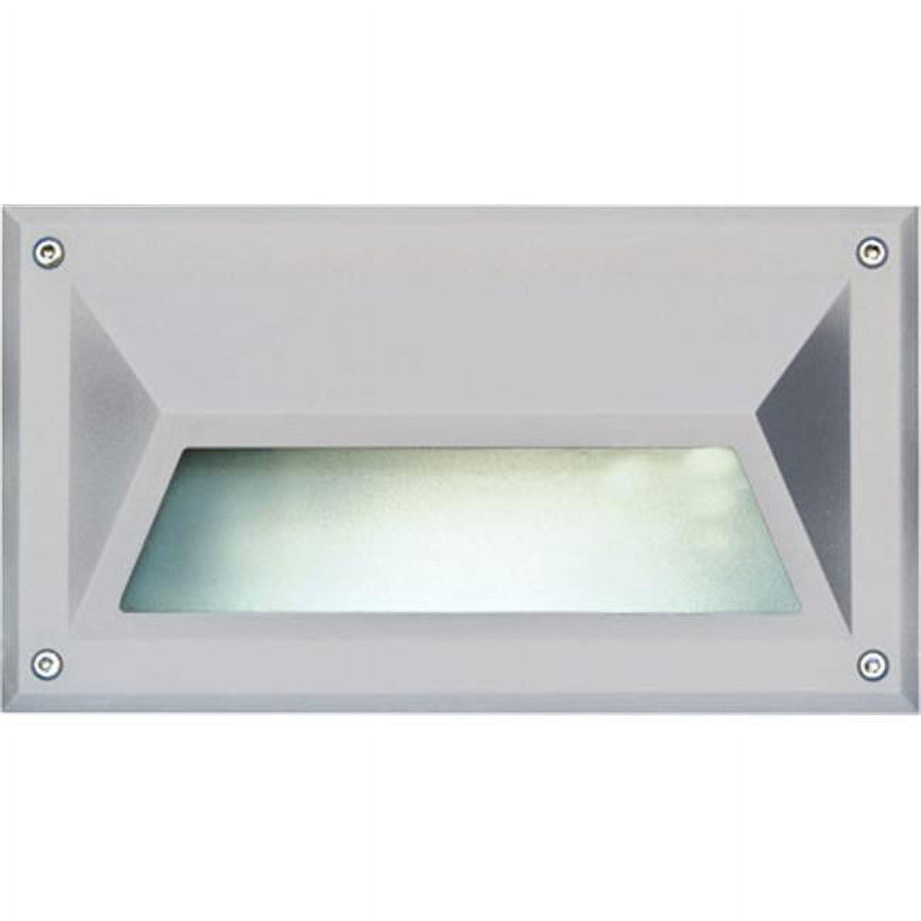 Picture of Dabmar Lighting DSL1033-W Recessed Hooded Brick, Step & Wall Light, White - 5 x 8.90 x 3.75 in.