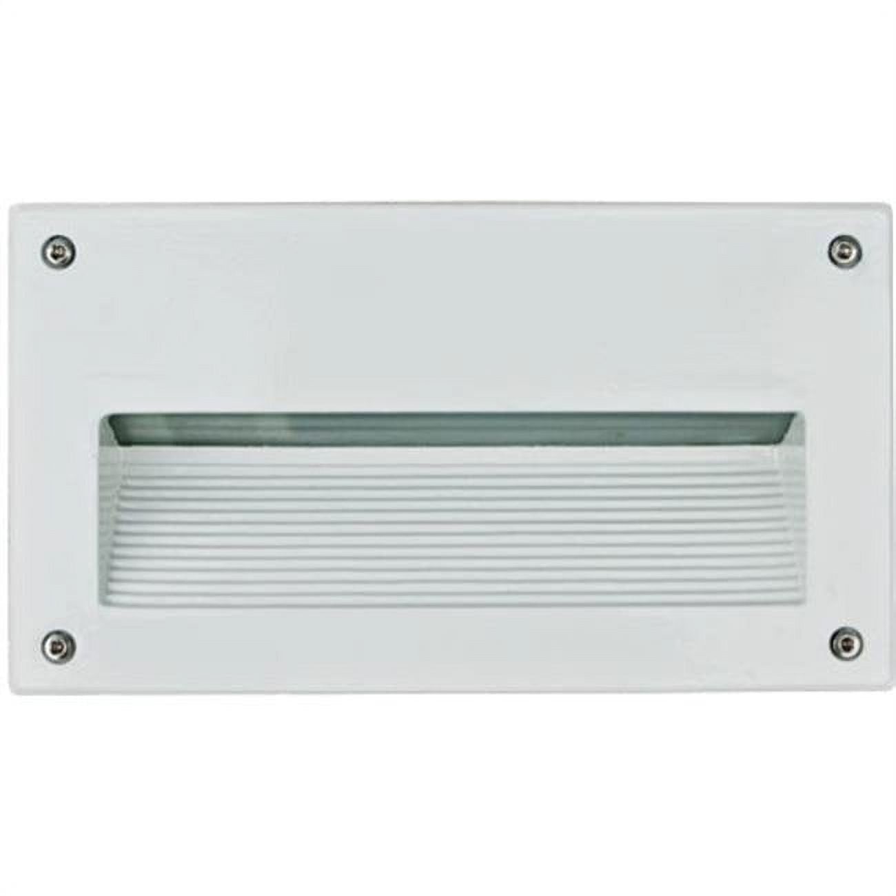 Picture of Dabmar Lighting DSL1003-W Recessed Brick, Step & Wall Light, White - 4.95 x 8.80 x 2.90 in.