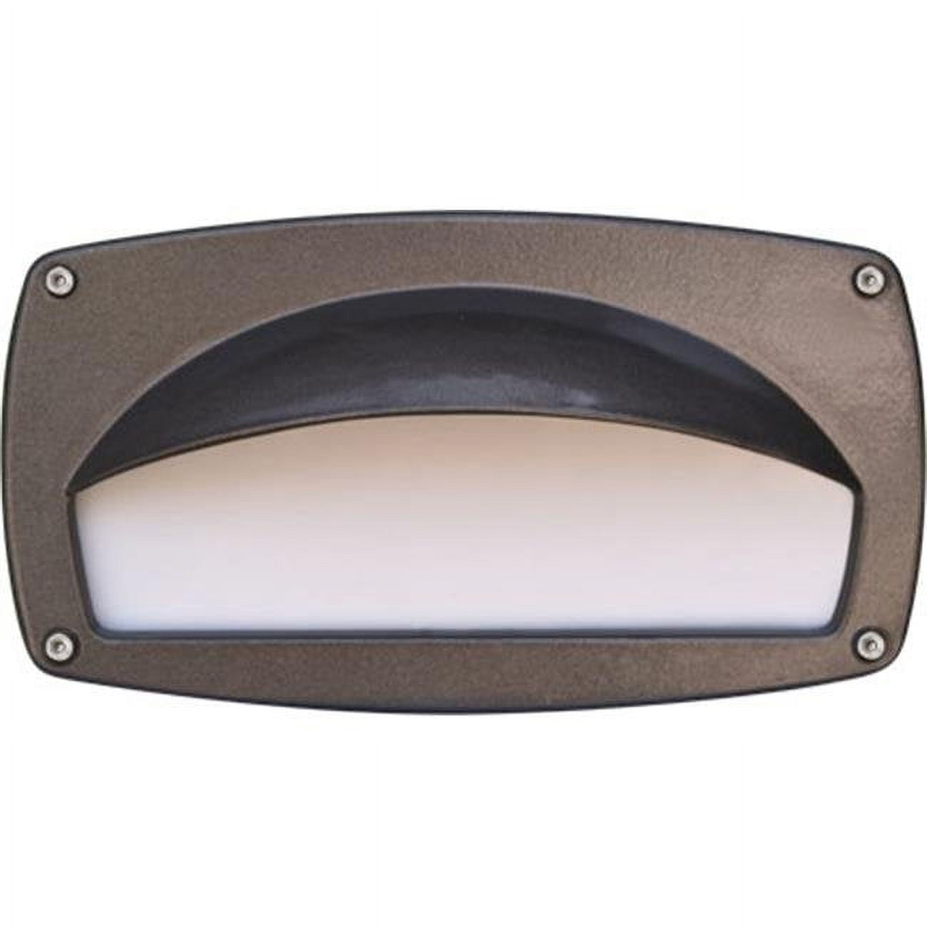 Picture of Dabmar Lighting DSL1014-BZ Recessed Hooded Brick, Step & Wall Light, Bronze - 4.95 x 9 x 3.80 in.