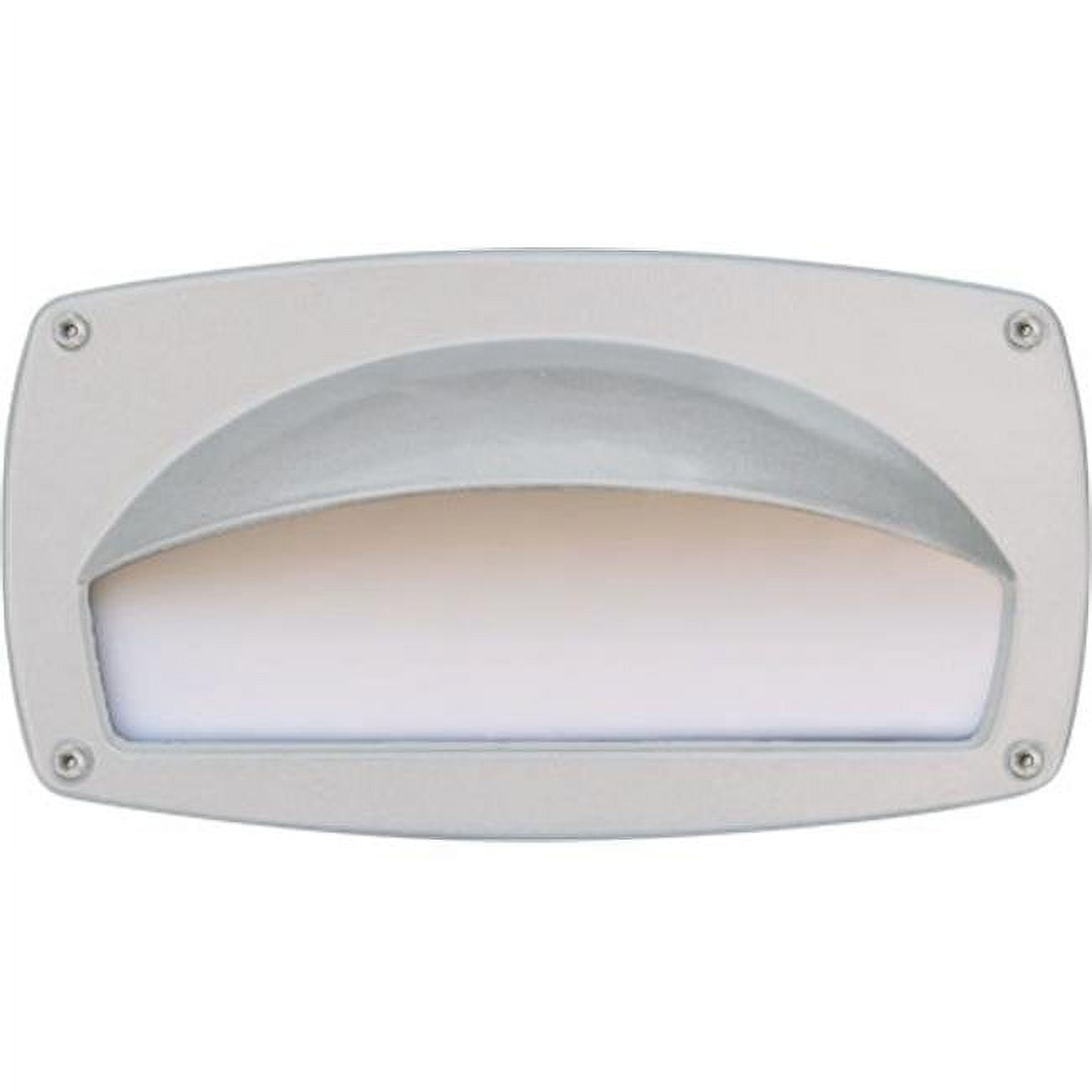Picture of Dabmar Lighting DSL1014-W Recessed Hooded Brick, Step & Wall Light, White - 4.95 x 9 x 3.80 in.