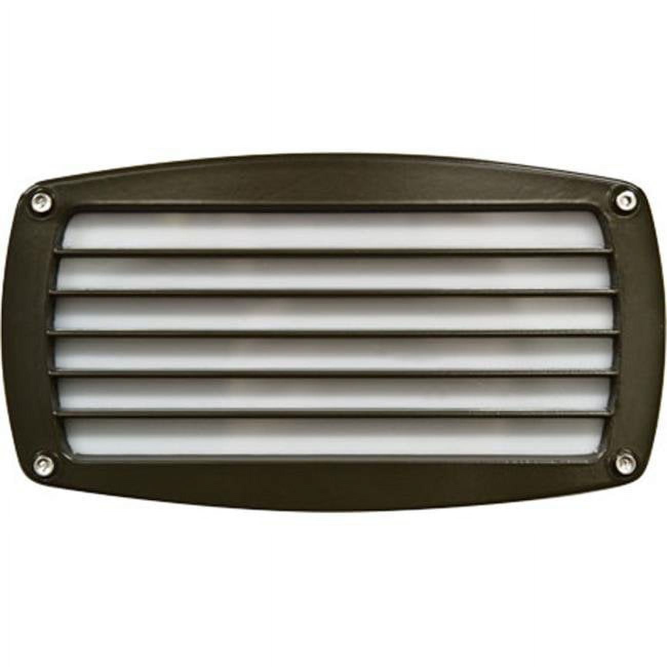 Picture of Dabmar Lighting DSL1015-BZ Recessed Louvered Brick, Step & Wall Light, Bronze - 5 x 9 x 3.75 in.