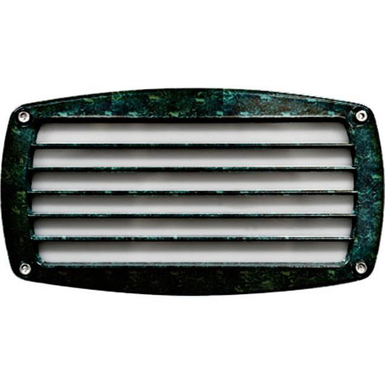 Picture of Dabmar Lighting DSL1015-VG Recessed Louvered Brick, Step & Wall Light, Verde Green - 5 x 9 x 3.75 in.