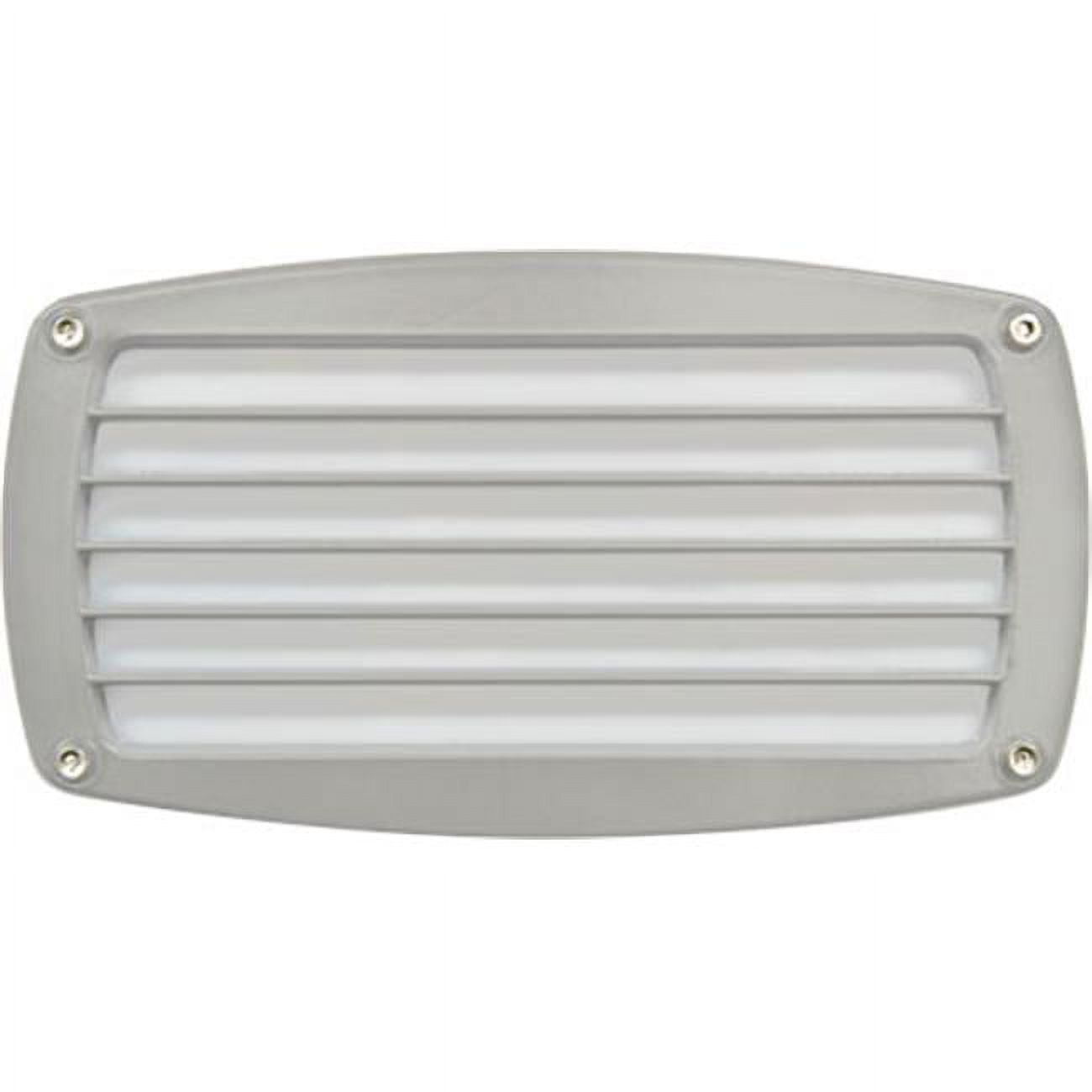 Picture of Dabmar Lighting DSL1015-W Recessed Louvered Brick, Step & Wall Light, White - 5 x 9 x 3.75 in.