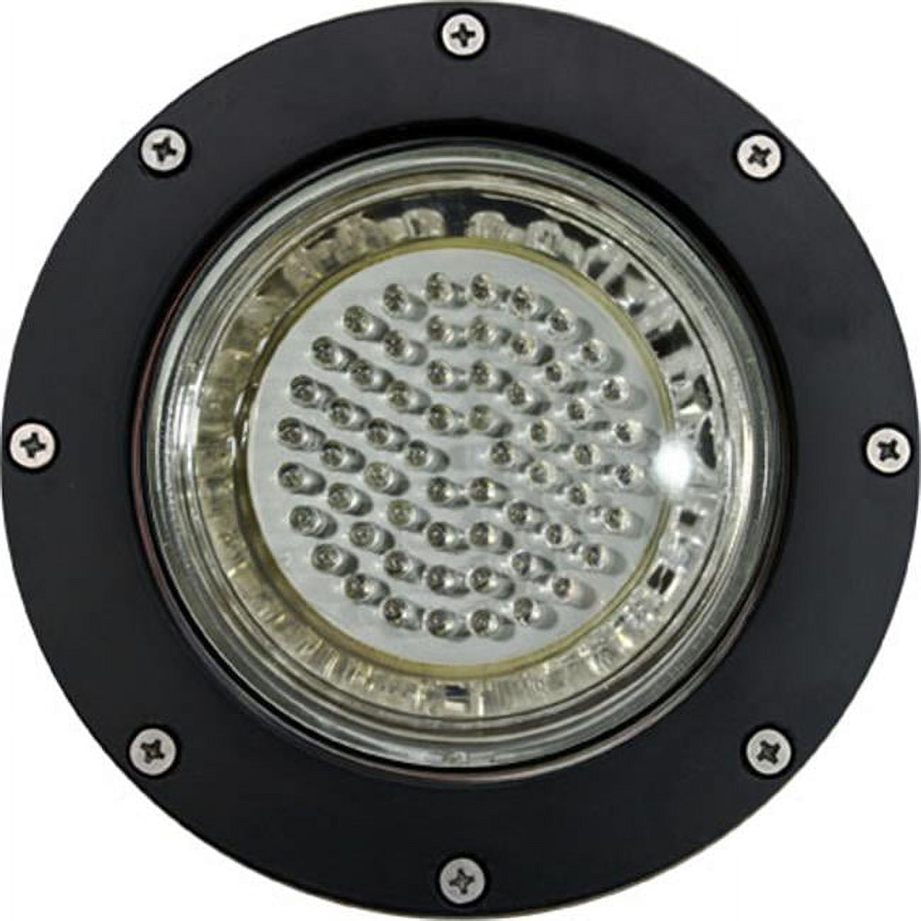 Picture of Dabmar Lighting LV306-LED4-B-SLV Cast Aluminum LED In-Ground Well Light with PVC Sleeve, Black - 6.50 x 7.75 x 7.75 in.
