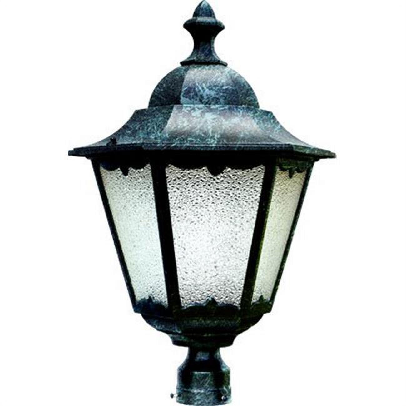 Dabmar Lighting GM812-VG Post Top Fixture, Incandescent 120V, Black Finish