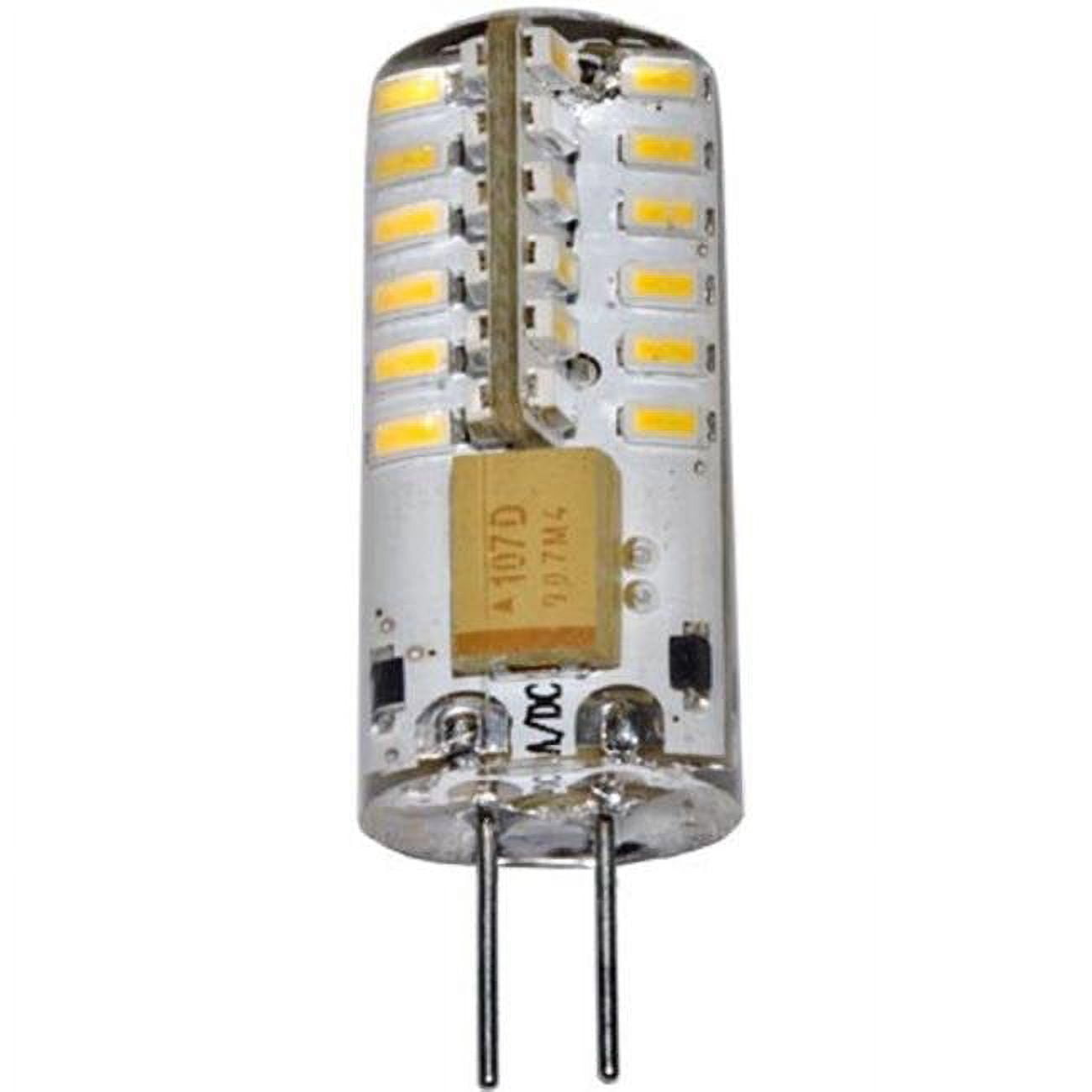 Picture of Dabmar Lighting DL-LED-G4S-2.5-30K Bi-Pin Silicone Lamp - Round 2.5W 48 LEDs 12V, White - 1.46 x 0.46 x 0.46 in.