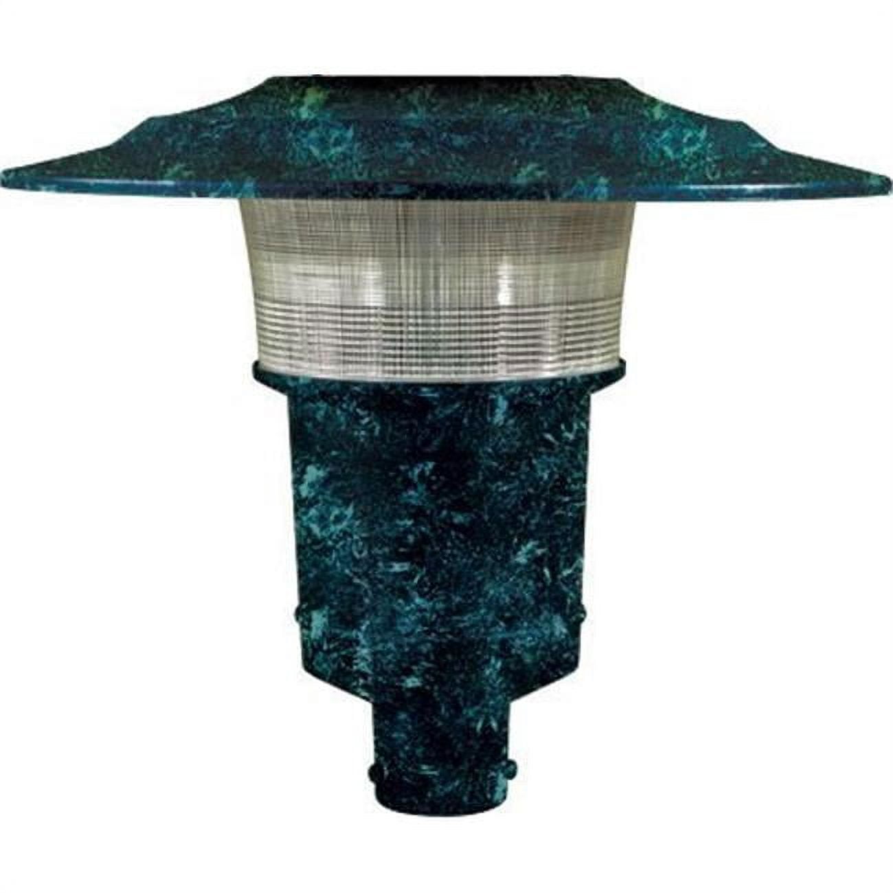 GM655-VG Powder Coated Cast Aluminum Architectural Post Top Light Fixture, Verde Green - 19.50 x 23.13 x 23.13 in.