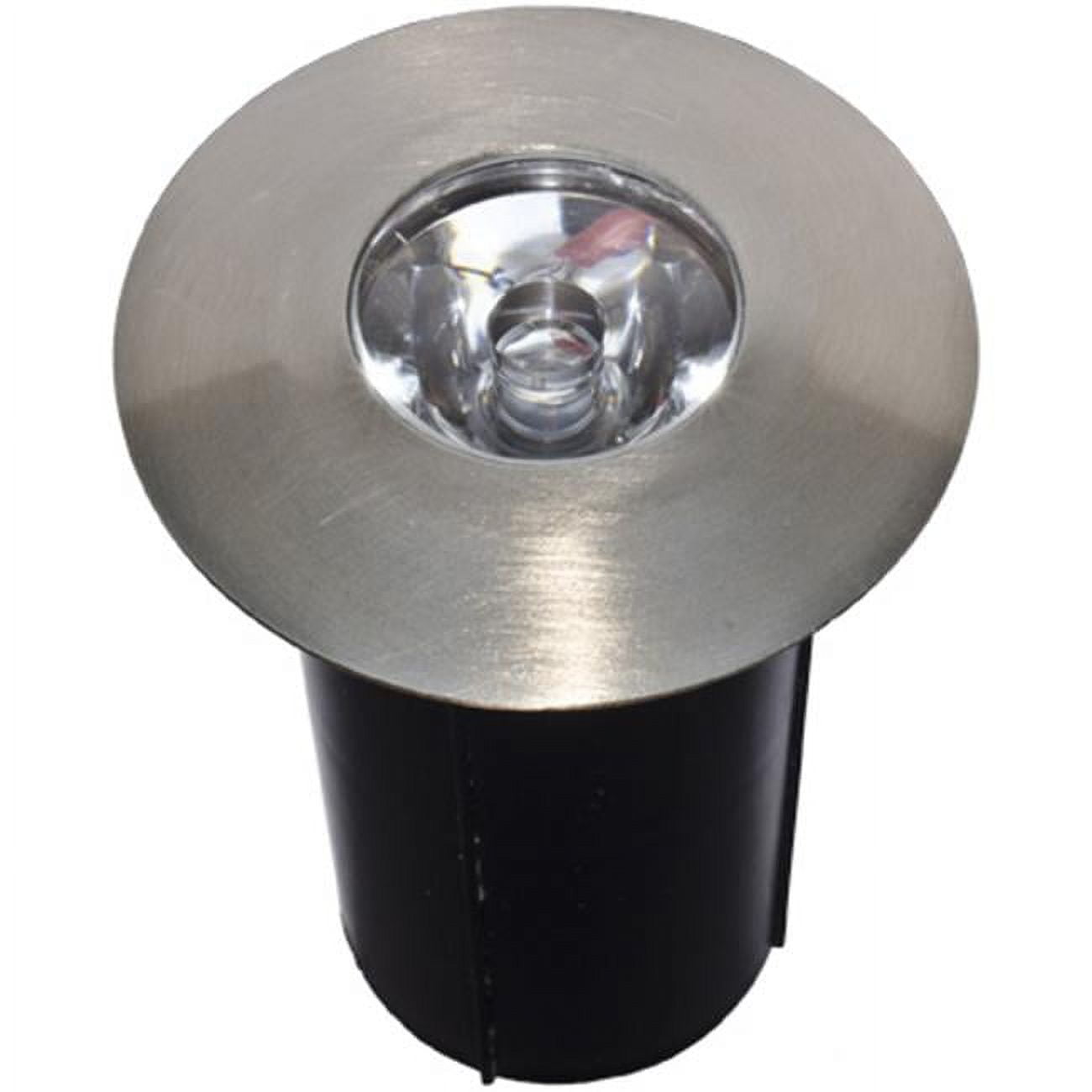 Picture of Dabmar Lighting LV-LED129-SS 1W 12V Brass In-Ground Well Light with Sleeve, Matte Stainless Steel