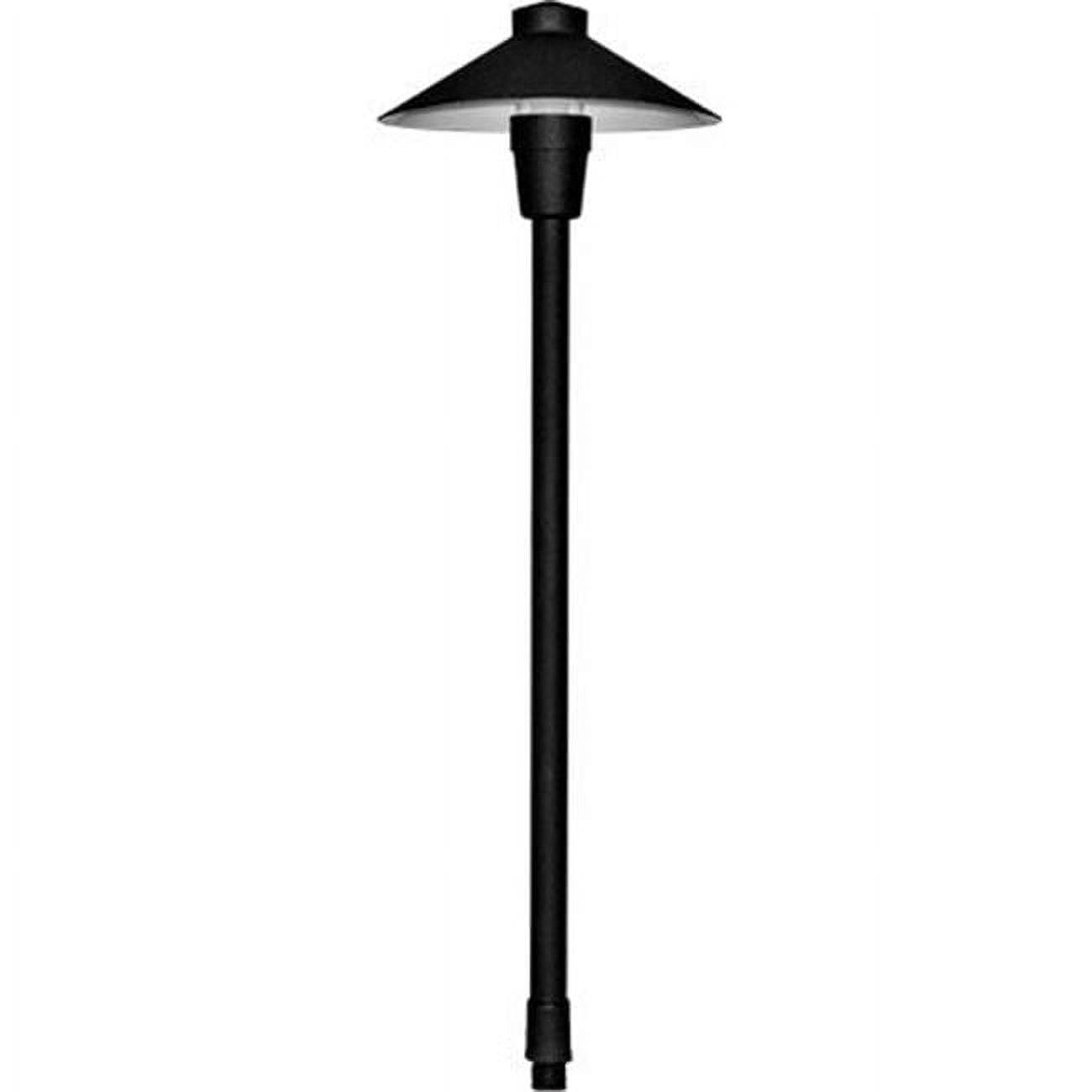20W 12V JC Shape Small Top Cast Aluminum Path Light, Black - 22.38 x 7.03 x 7.03 in.