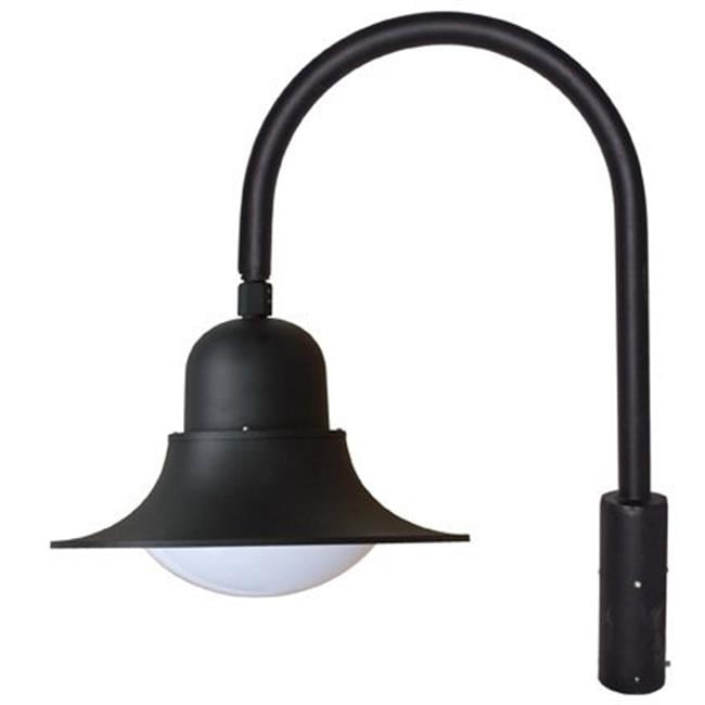 Picture of Dabmar Lighting GM623-B 50W 120V Powder Coated Cast Aluminum Post Top Light Fixture with 2x High Pressure Sodium Lamp, Black