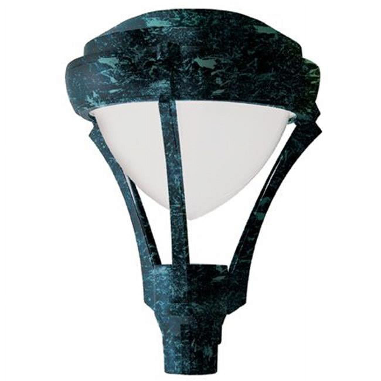 Picture of Dabmar Lighting GM590-VG-INC 120W 120V Powder Coated Cast Aluminum Post Top Light Fixture, Verde Green - 27.95 x 21.65 x 21.65 in.
