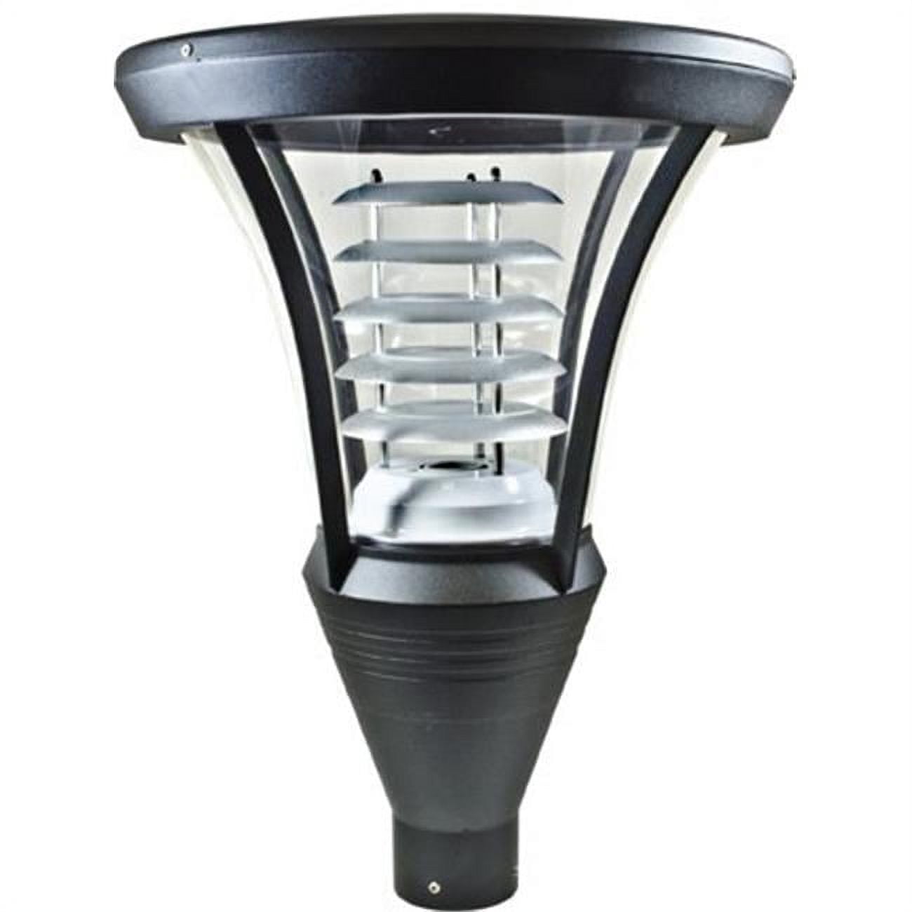 Picture of Dabmar Lighting GM641-B 35W 120V Powder Coated Cast Aluminum Post Top Light Fixture with High Pressure Sodium Lamp, Black - 22.75 x 17.25 x 17.25 in.