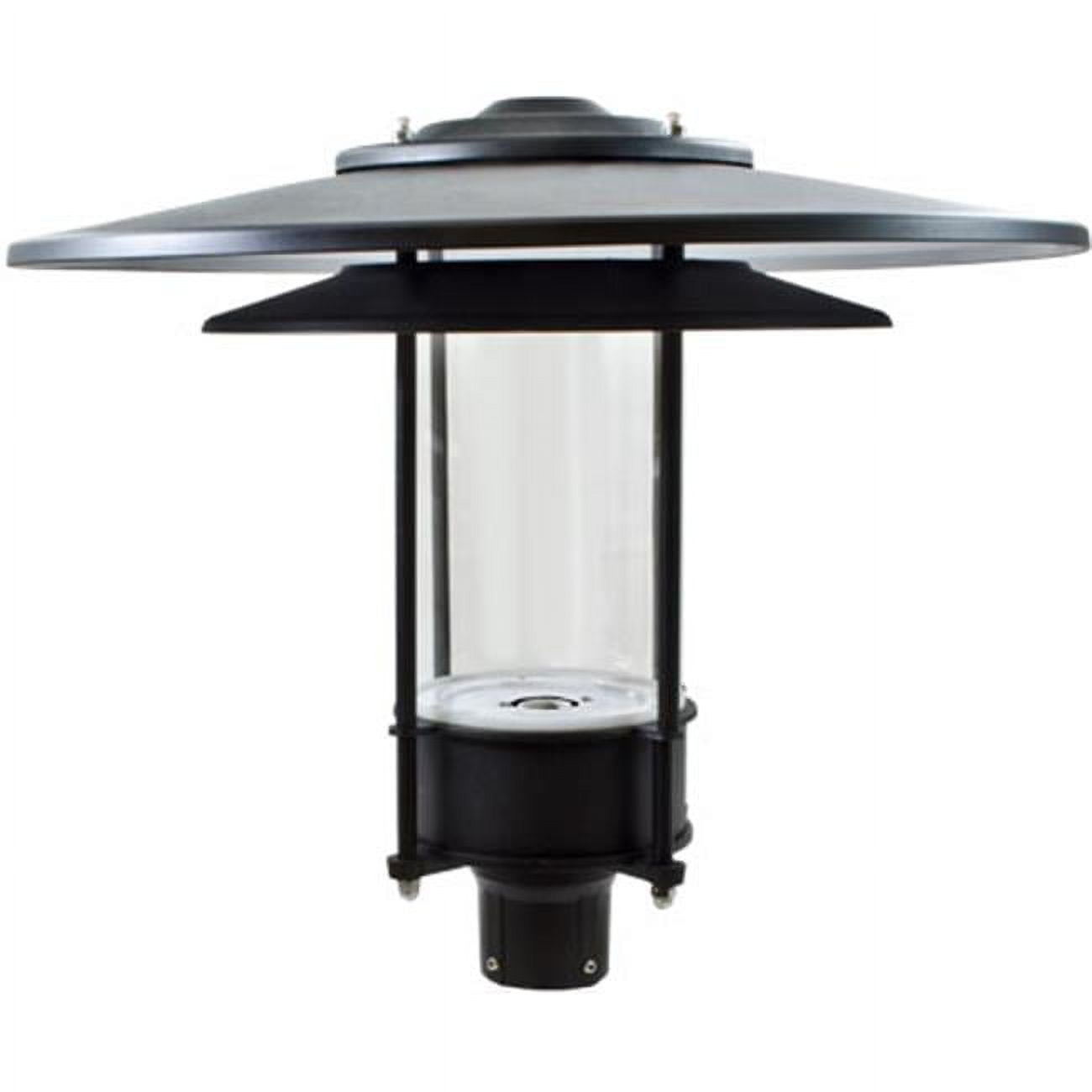 Picture of Dabmar Lighting GM510-B 120 V Incandescent Large Hat Top Post Light Fixture, Black & Verde Green