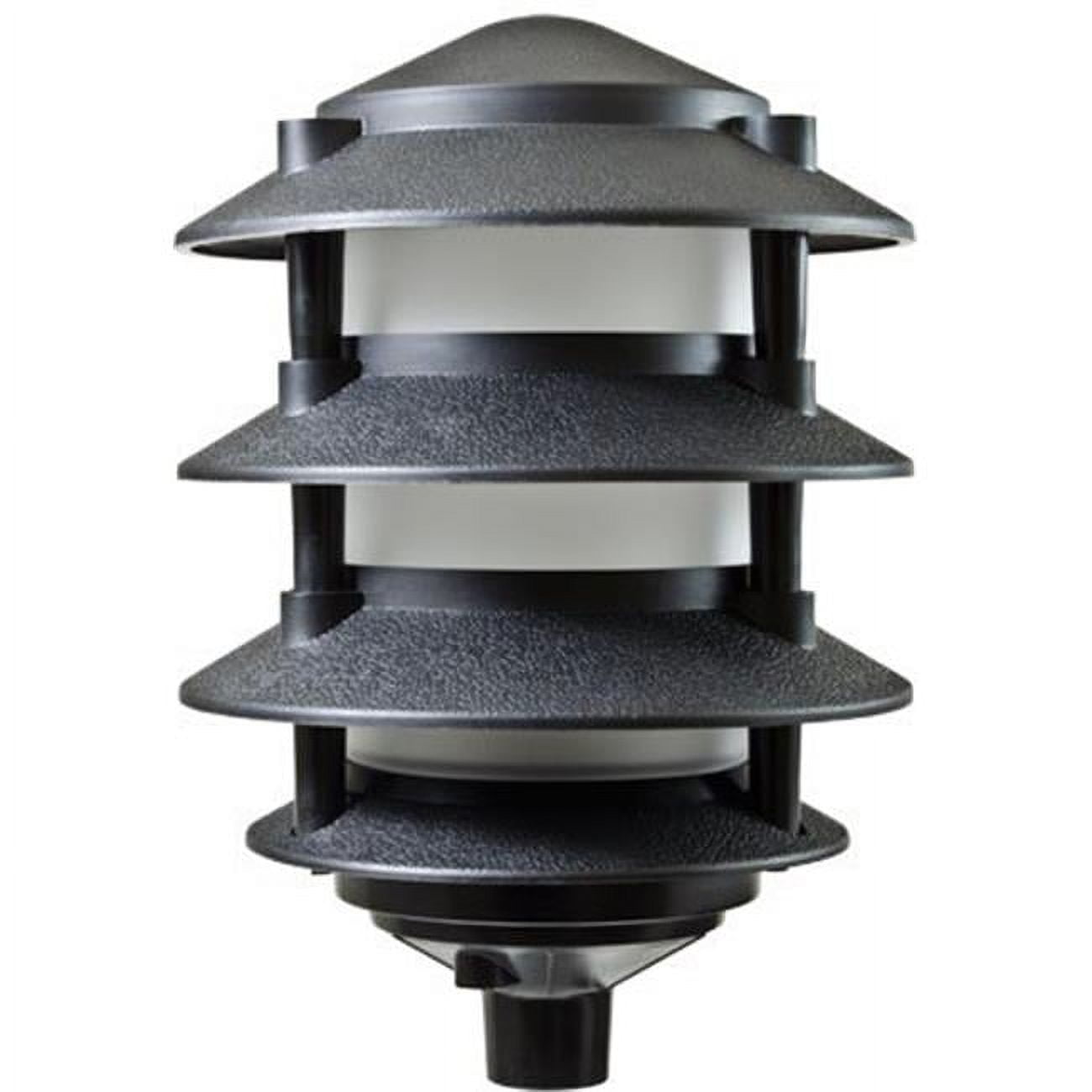 Picture of Dabmar Lighting FG5100-B 4 Tier 6 in. Top 0.5 in. Base Incandenscent 120 V Pagoda Fixture with Pre-Wired, Black, Bronze & Green