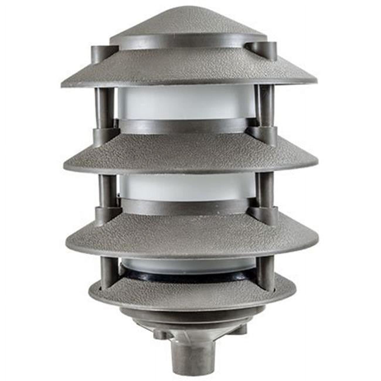 Picture of Dabmar Lighting FG5126-BZ 4 Tier 6 in. Top 0.5 in. Base 26 watt DL-S26-GU24 120 V Pagoda Fixture with Pre-Wired, Black, Bronze & Green