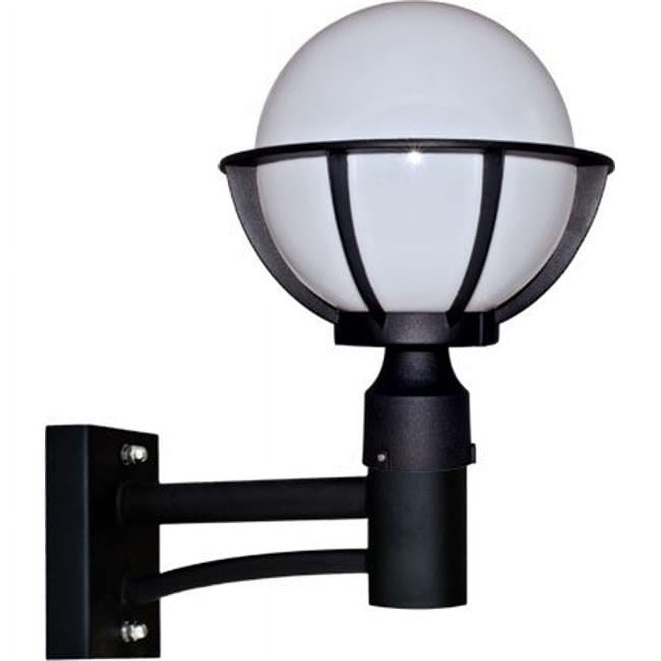 Picture of Dabmar Lighting GM265-LED16-B 16 watt LED 85-265 V Cast Aluminum 10 in. Globe Wall Fixture, Black & Verde Green