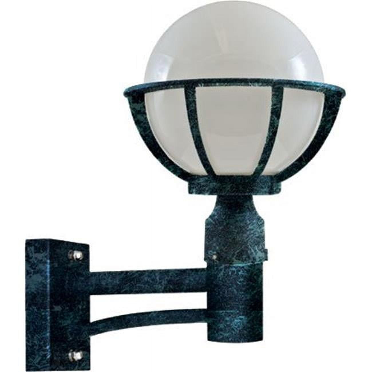 Picture of Dabmar Lighting GM267-VG 26 watt DL-S26-GU24 120 V Cast Aluminum 10 in. Globe Wall Fixture with Pre-Wired, Black & Verde Green