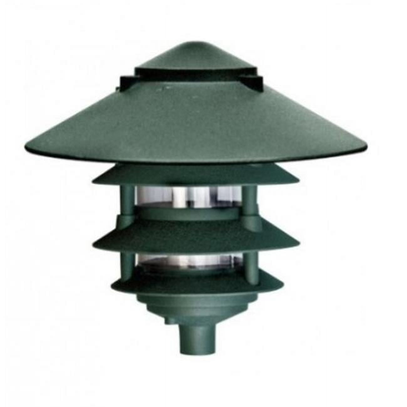 Picture of Dabmar Lighting D5410-LED6-G 10 in. Top & 0.5 in. Base 6 watt Filament LED 4 Tier Pagoda Fixture&#44; Green - 120V